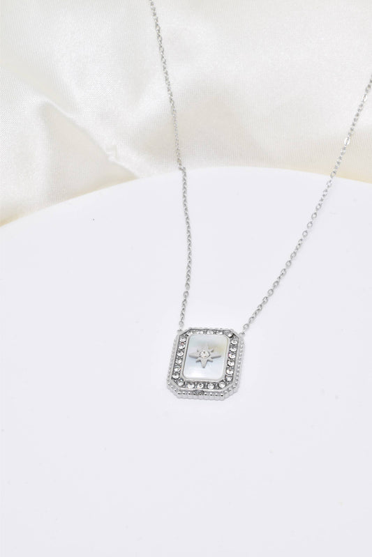 Collier Étoile du Nord Nacrée Ajustable • Bijou Aurora