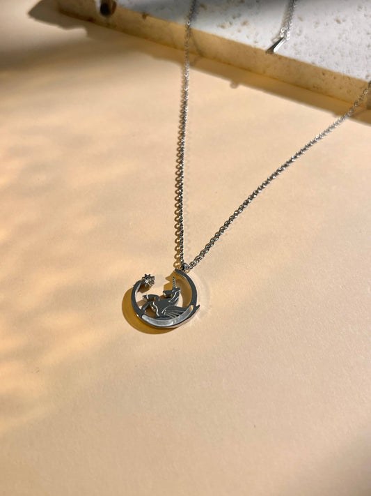 Collier d'intention Lune & Licorne Ajustable • Bijou Aurora
