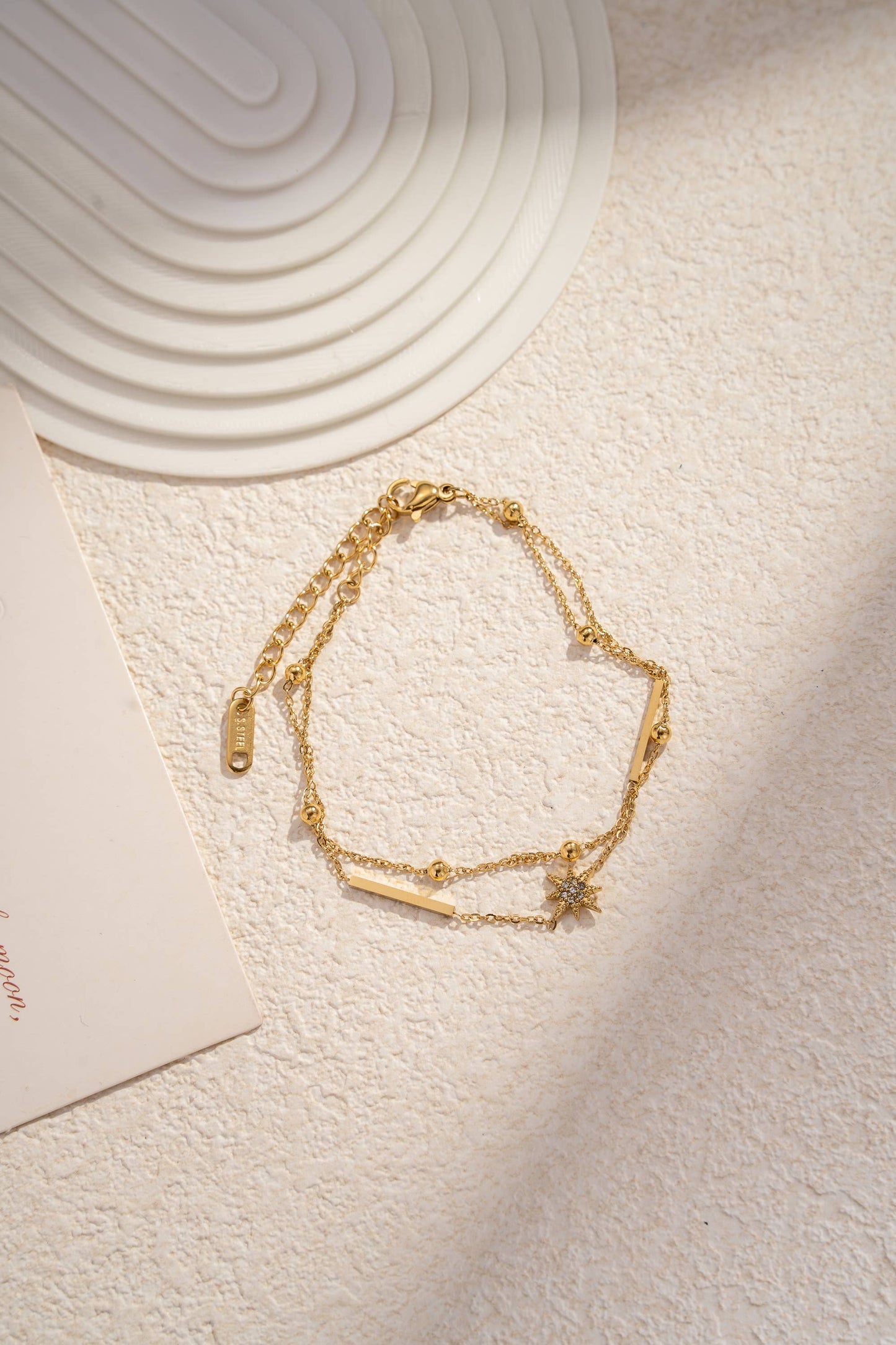 Bracelet Étoile du Nord Ajustable • Bijou Aurora