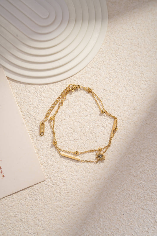 Bracelet Étoile du Nord Ajustable • Bijou Aurora