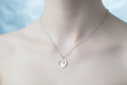 Collier d'intention Lune & Licorne Ajustable • Bijou Aurora