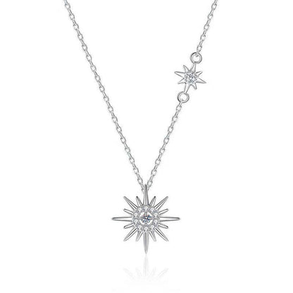 Collier Étoile Solaire en argent 925 – Bijou d’intention Aurora