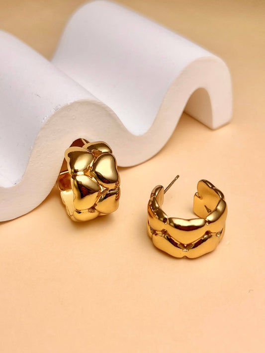 Boucles d'oreilles Cœur Créoles • Bijou Aurora