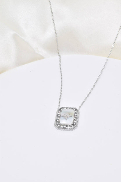 Collier Étoile du Nord Nacrée Ajustable • Bijou Aurora