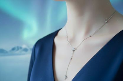Collier Polarys Scintillante Ajustable • Bijou Aurora