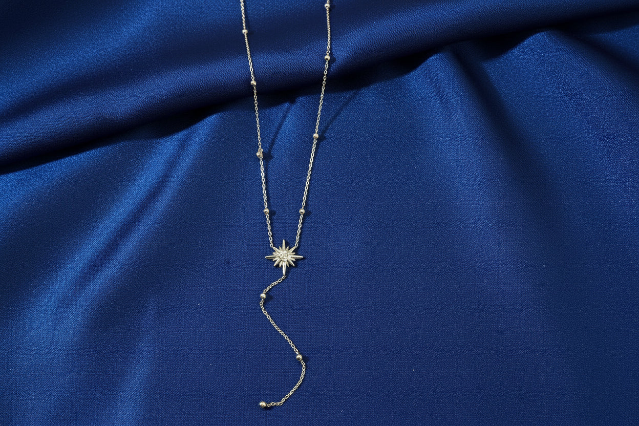 Collier Étoile du Nord Ajustable • Bijou d'intention Aurora
