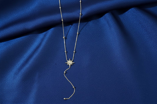 Collier Étoile du Nord Ajustable • Bijou d'intention Aurora