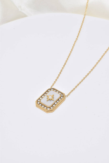 Collier Étoile du Nord Nacrée Ajustable • Bijou Aurora